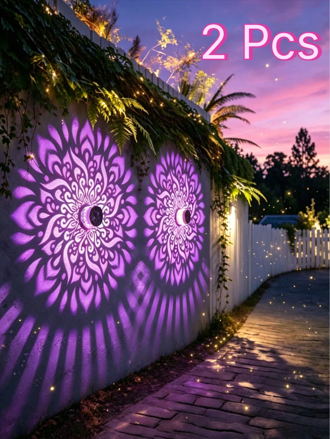 2Pcs Solar-powered mandala pat - Solar Wall Sconce recension och pris