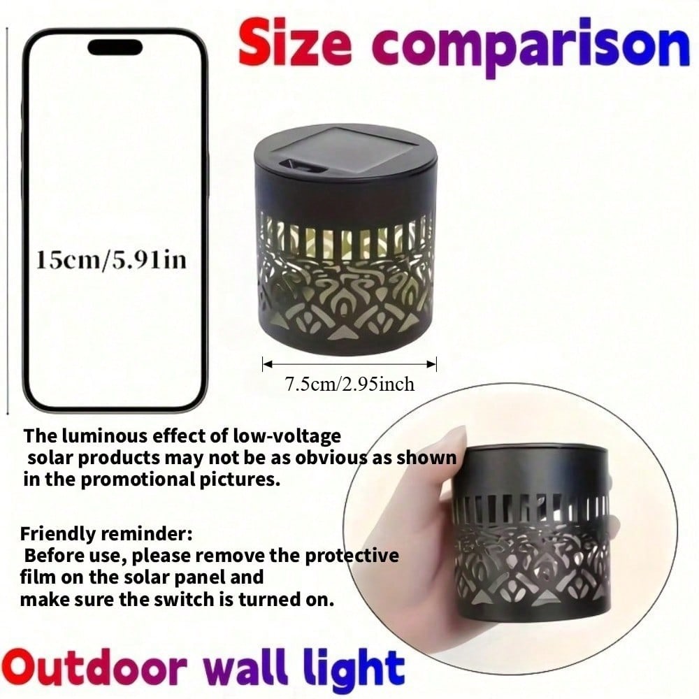 2Pcs Solar-powered mandala pat - Solar Wall Sconce recension och pris