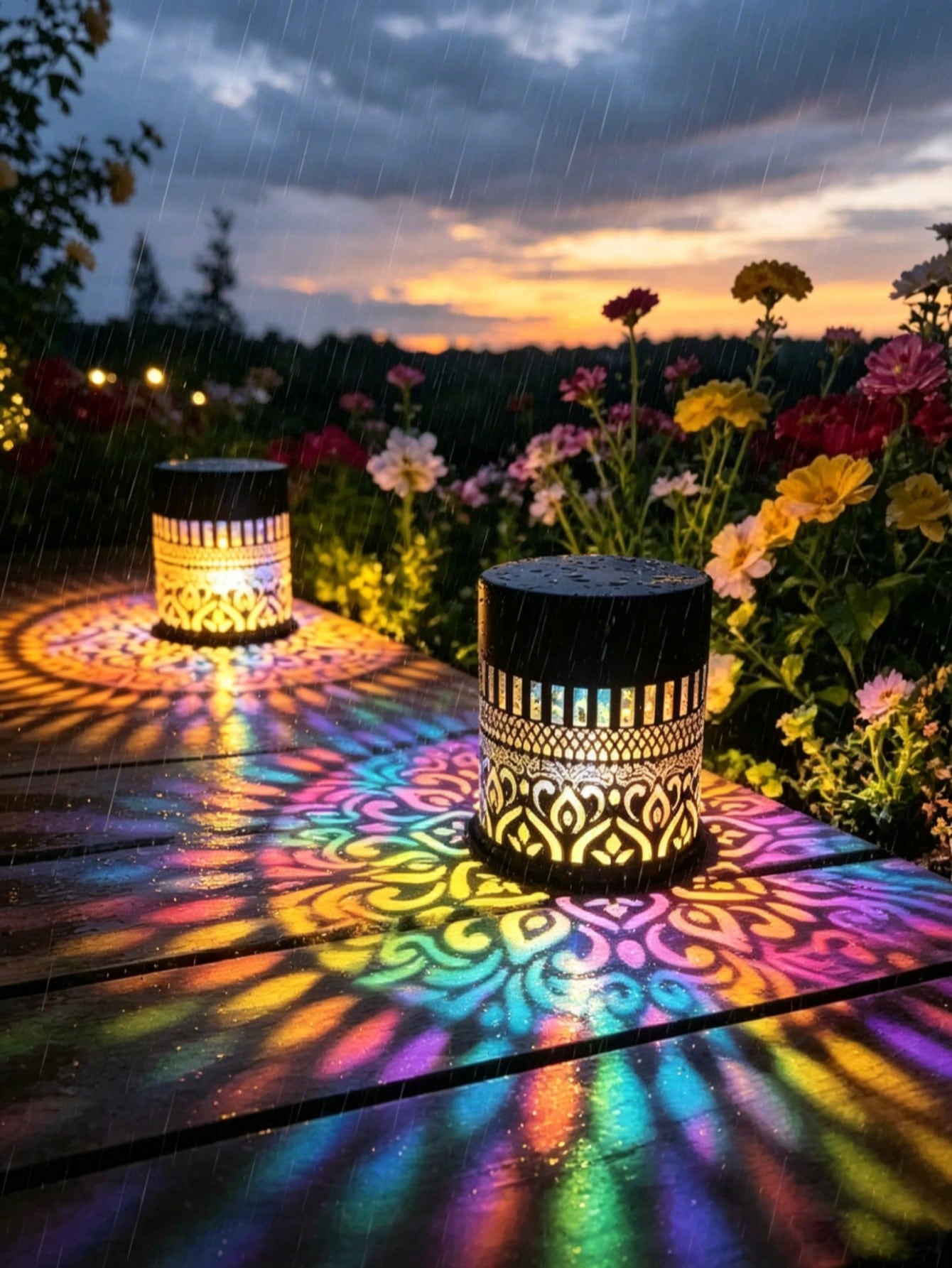 2Pcs Solar-powered mandala pat - Solar Wall Sconce recension och pris