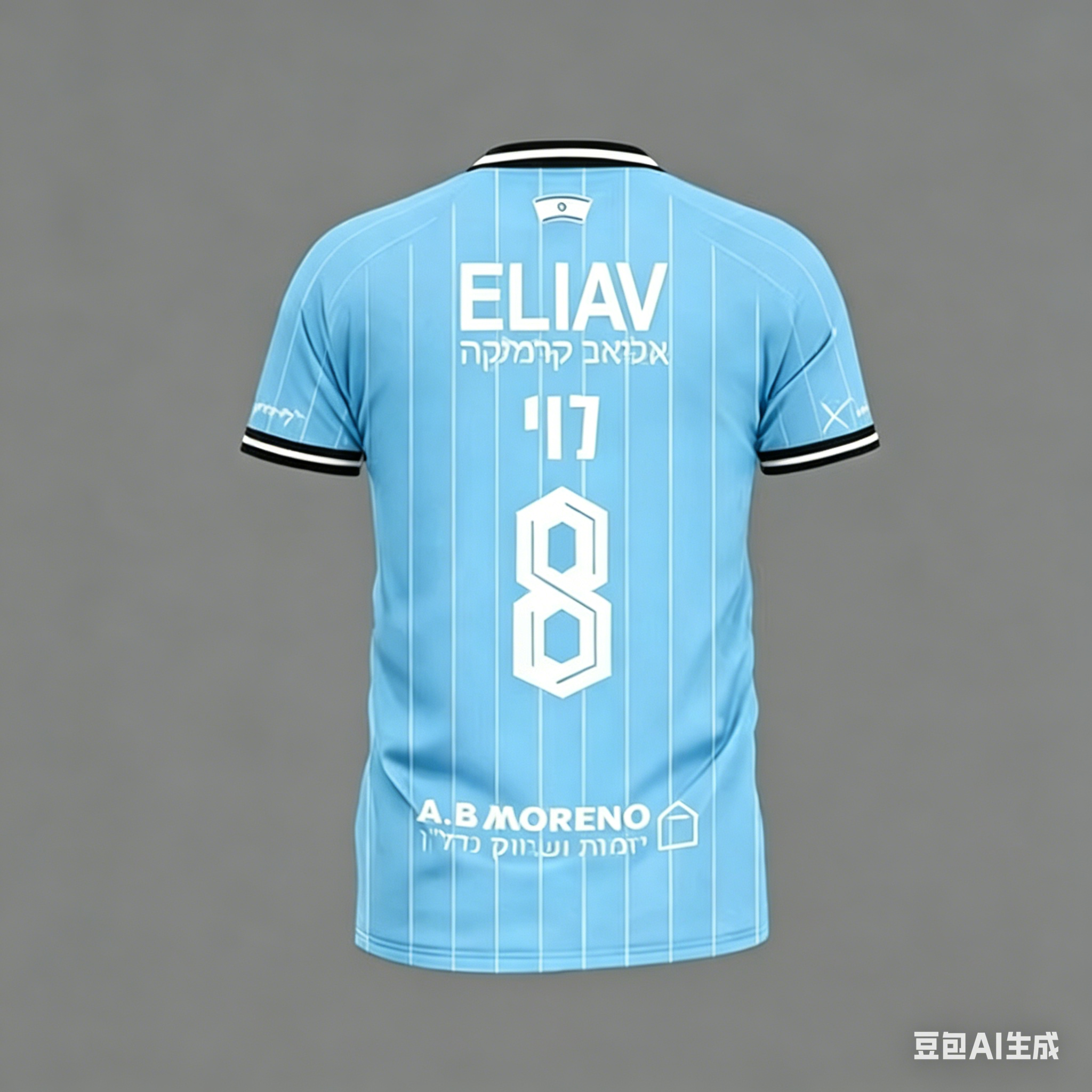 Light Blue Striped Football Je - Outdoor Lighting Jersey recension och pris