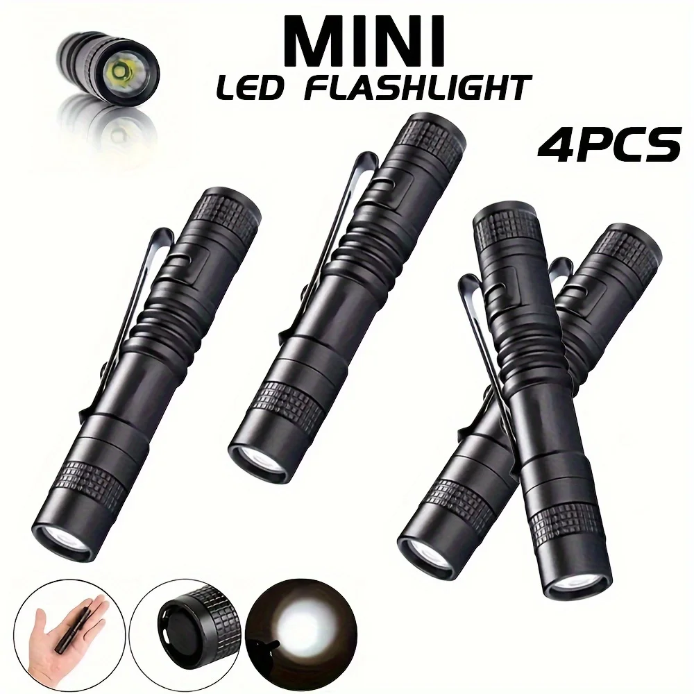 1-4PCS Mini Portable LED Pen L - Zinc Outdoor Lighting recension och pris