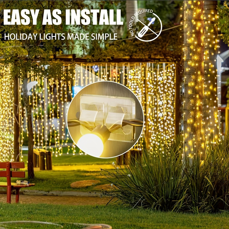 4/10pcs Hooks for Outdoor Stri - Outdoor Lighting Xmas recension och pris