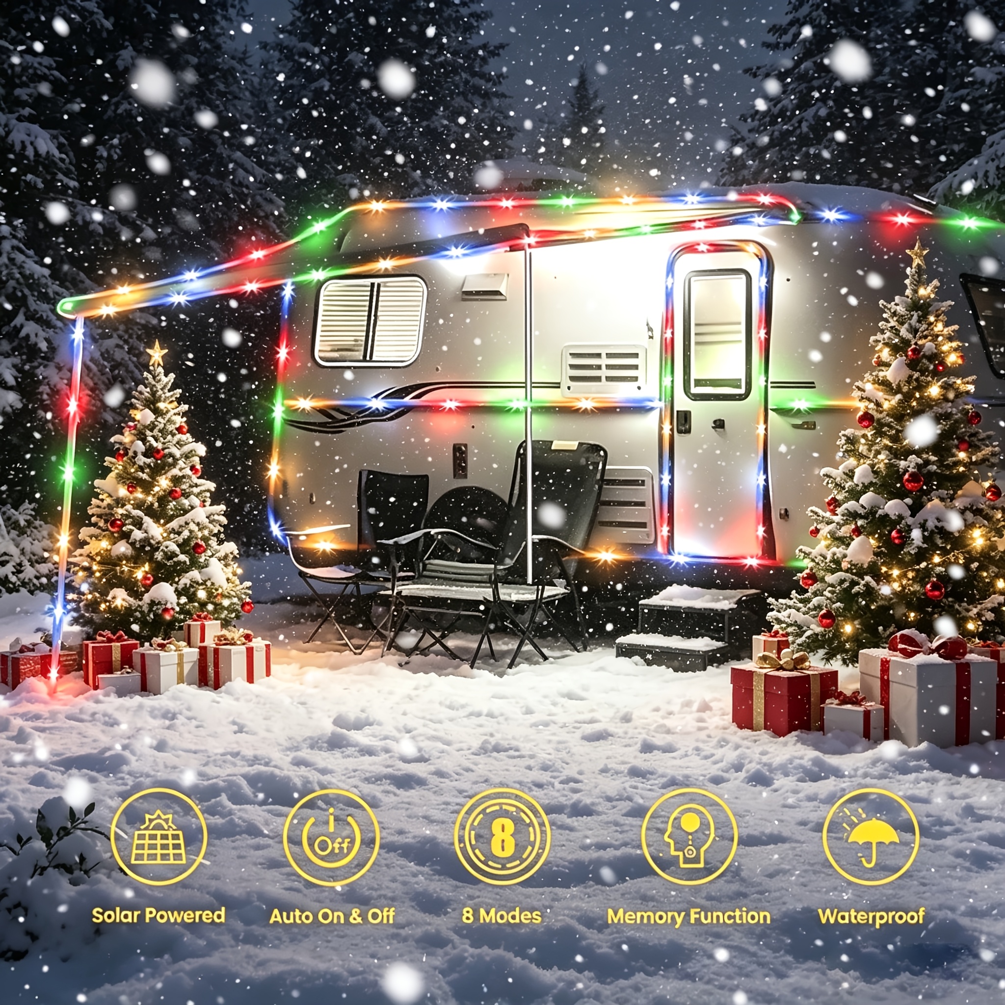 Outdoor Solar LED Fairy Lights - Outdoor Lighting Xmas recension och pris