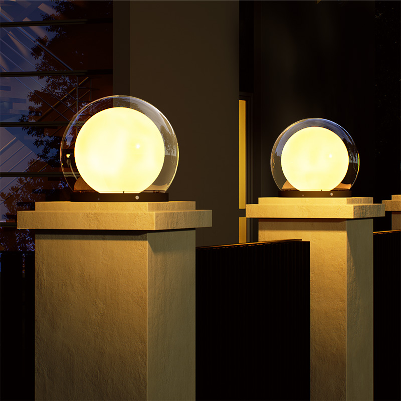 Outdoor Modern Post Light LED  - Outdoor Lighting No Electricity recension och pris