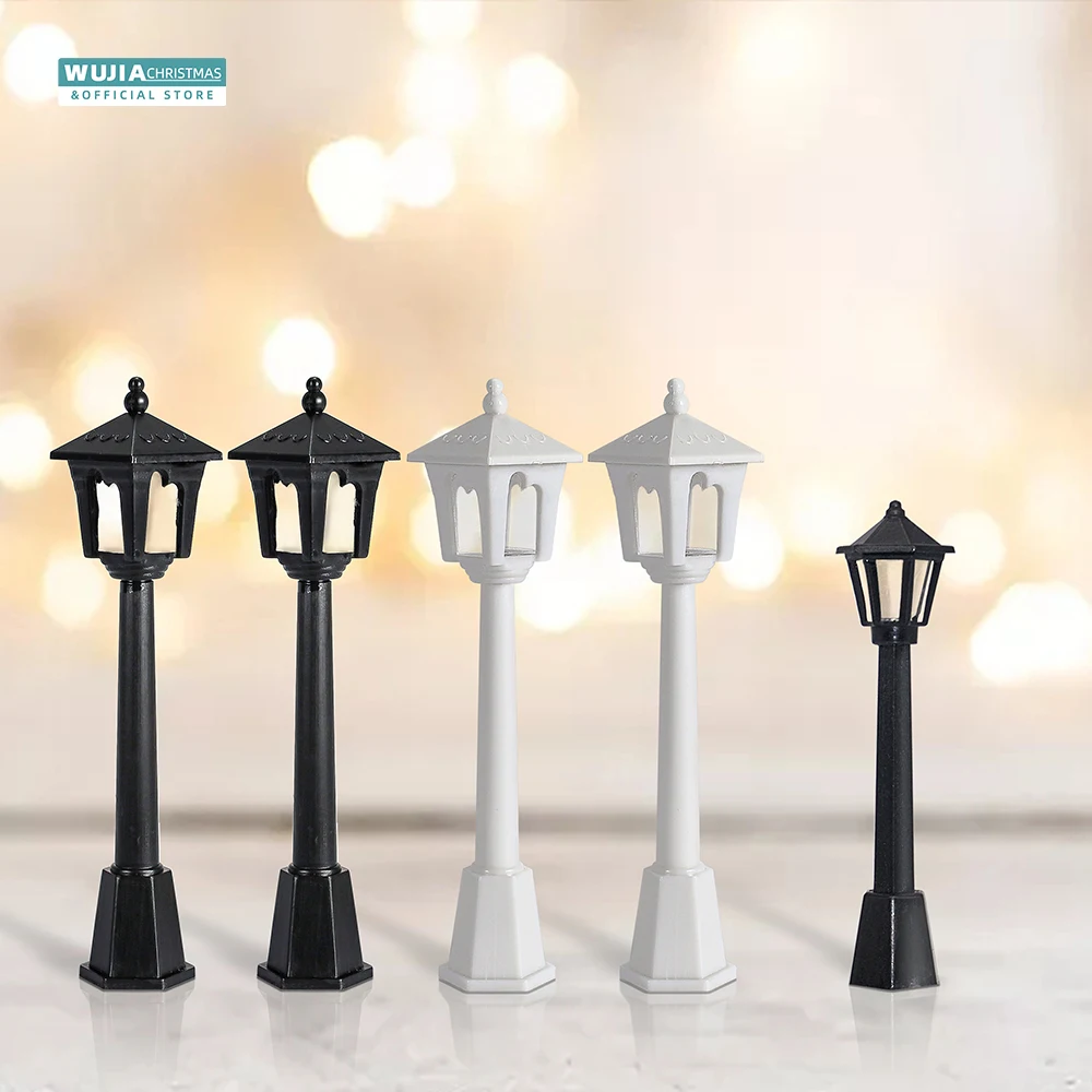6/12pcs Retro Miniature Street - Outdoor Lighting Xmas recension och pris