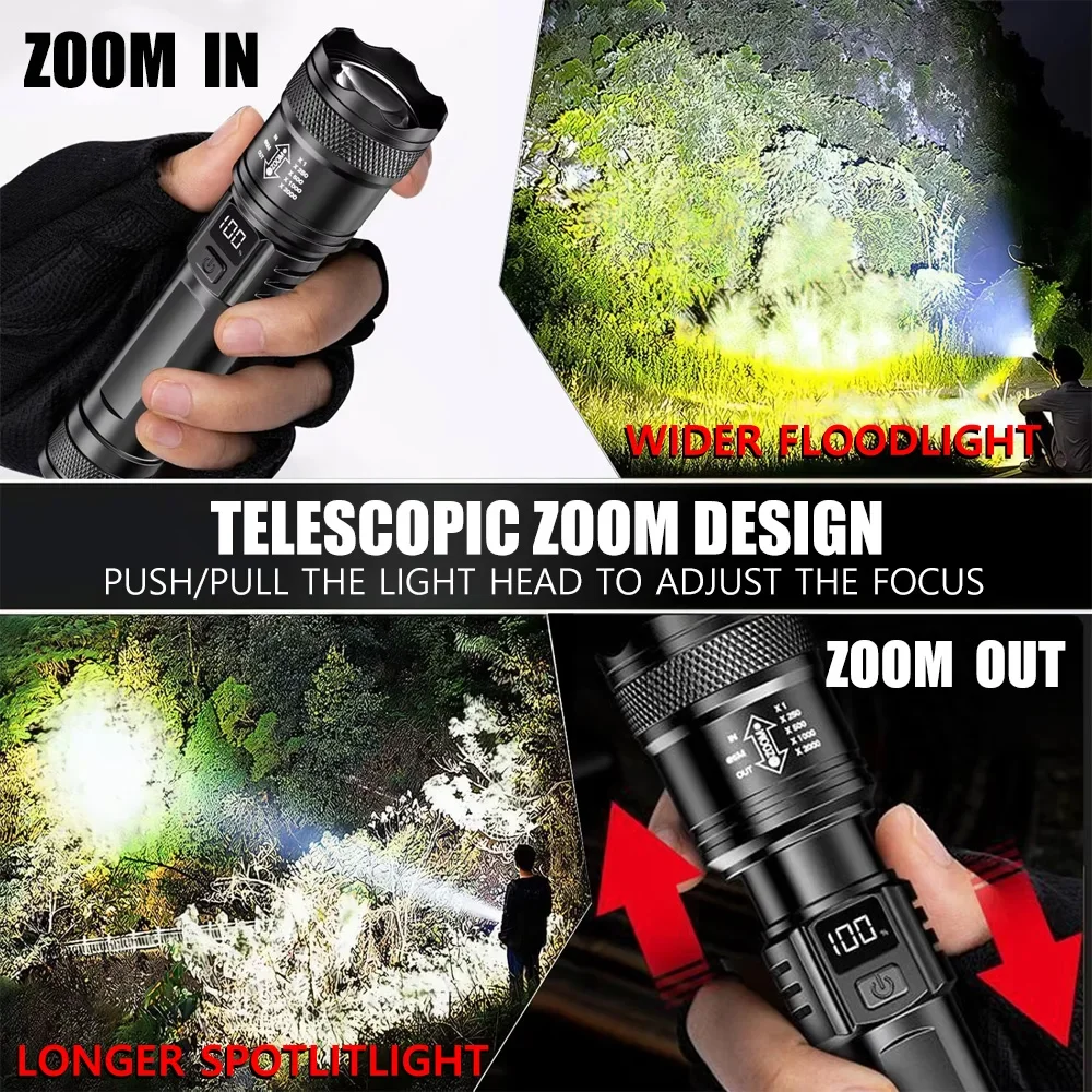 Rechargeable LED Flashlight Zo - Zinc Outdoor Lighting recension och pris
