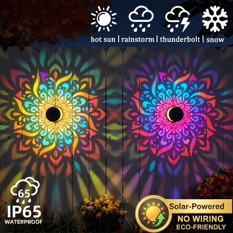 Solar LED Wall Light Mandala P - Solar Wall Sconce recension och pris
