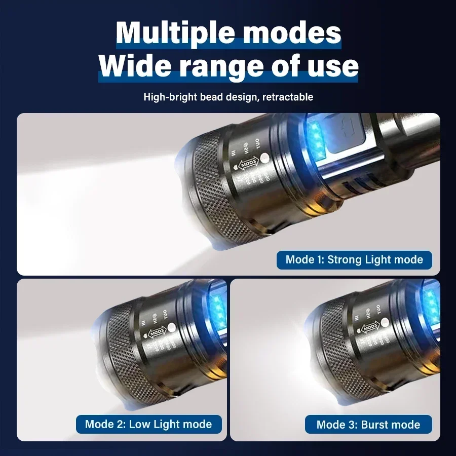 Tactical LED Flashlight 2000LM - Zinc Outdoor Lighting recension och pris