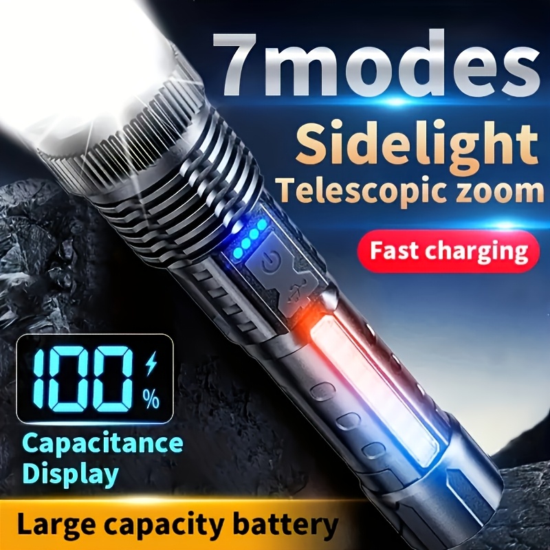 Powerful LED Flashlight Batter - Zinc Outdoor Lighting recension och pris